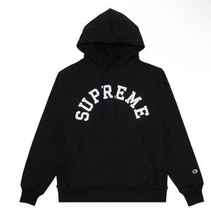 Supreme Black Pullover Hoodie
